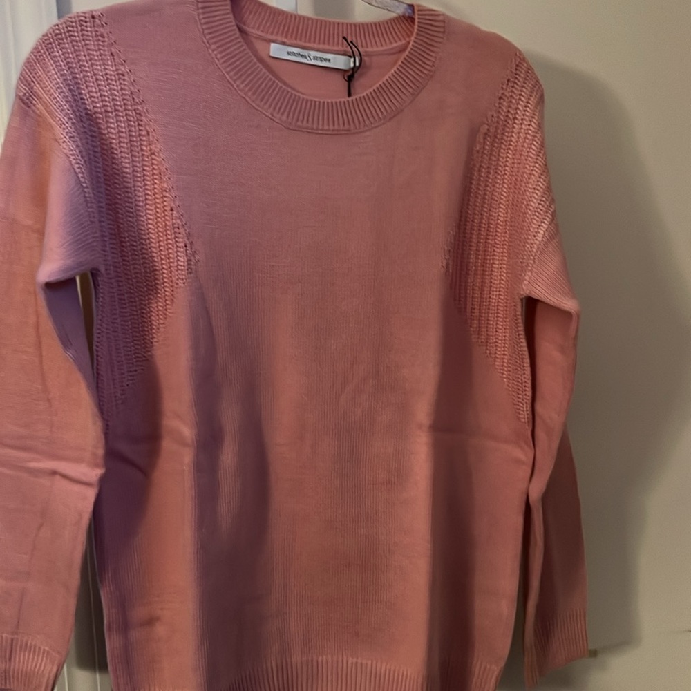 STITCHES AND STRIPES CREW NECK SWEATER. NWT. SIZE S